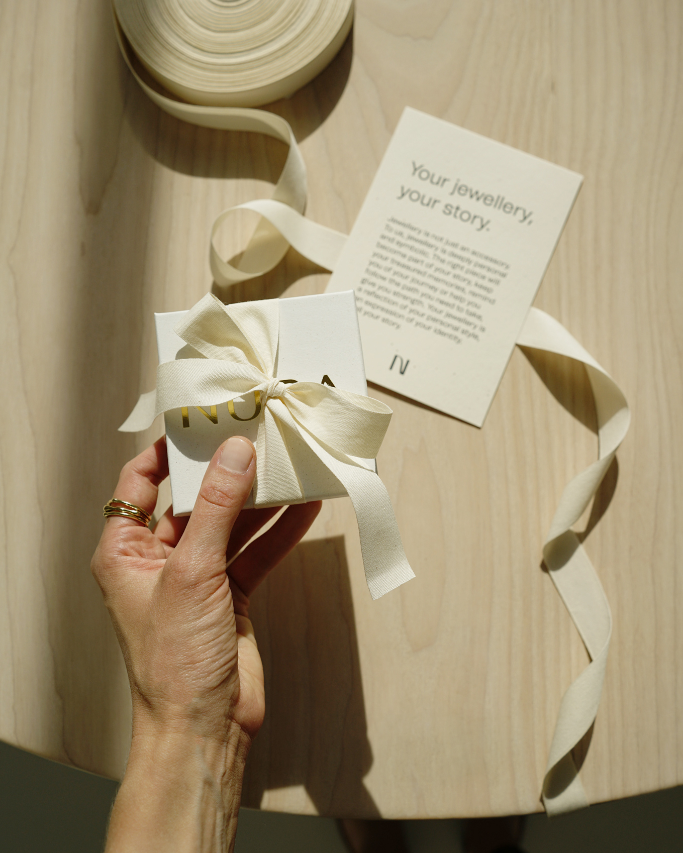 NURA Showroom & Content Manager - jewellery packaging