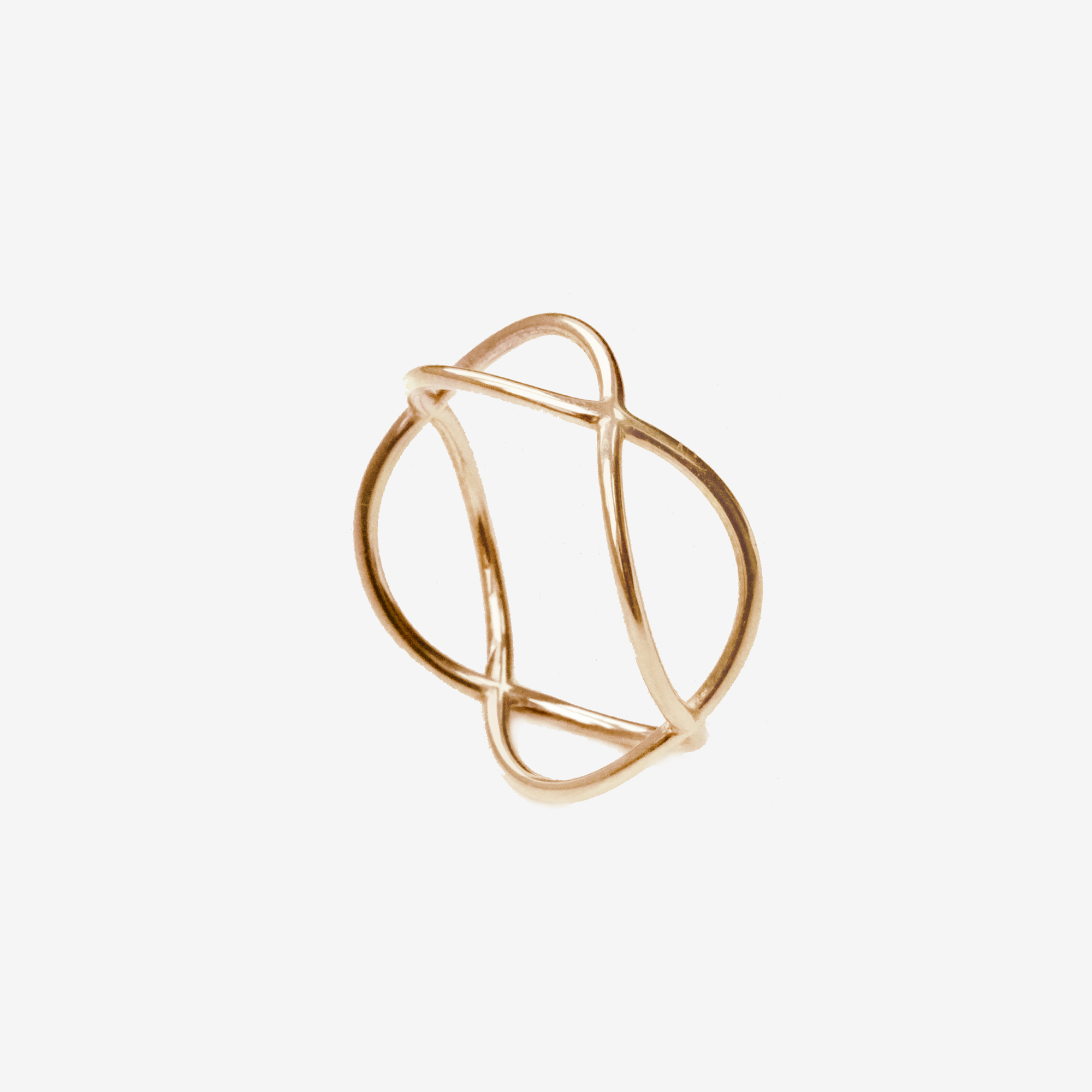 TIMES TWO rose gold ring - NURA.design