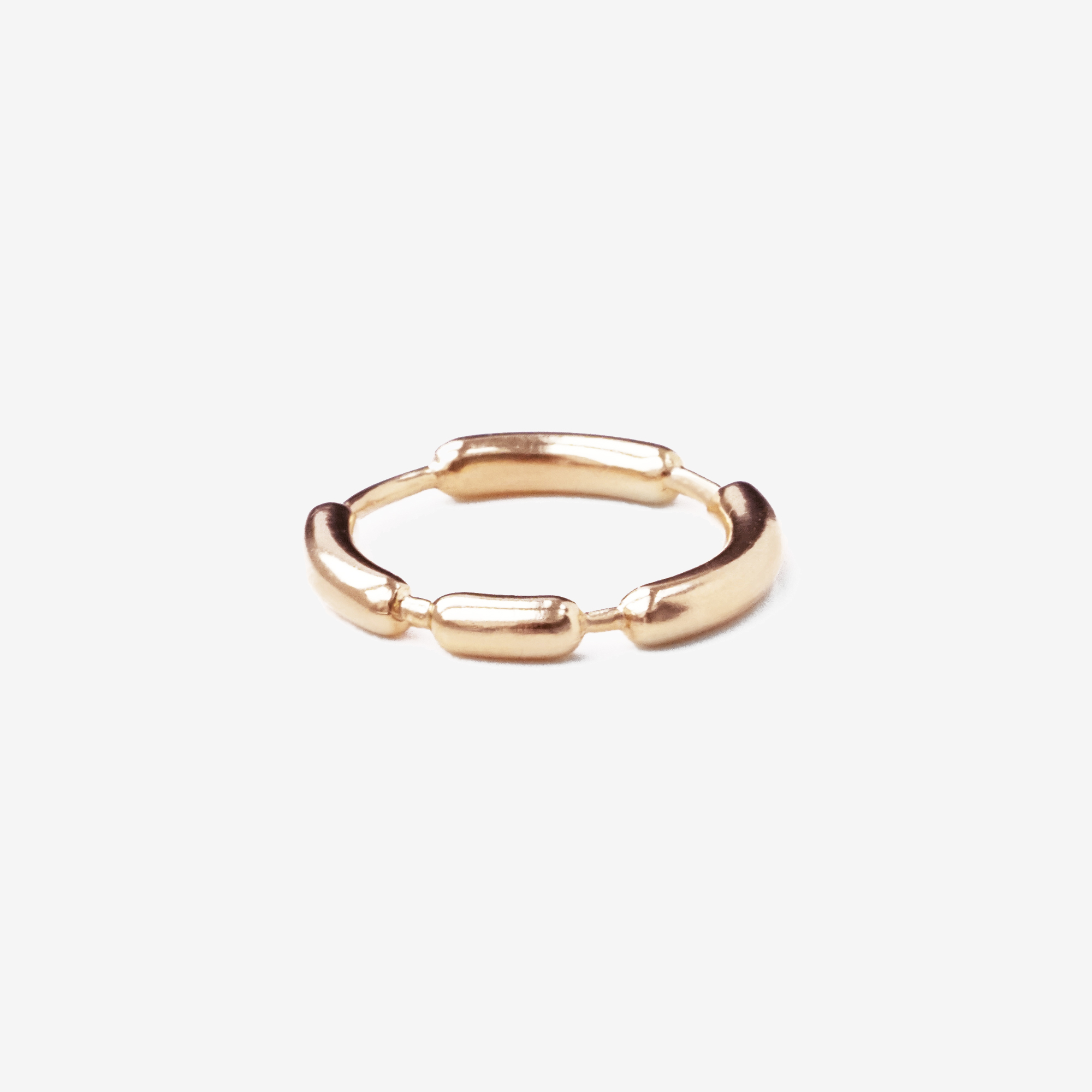 Four rose gold-plated ring - NURA.design