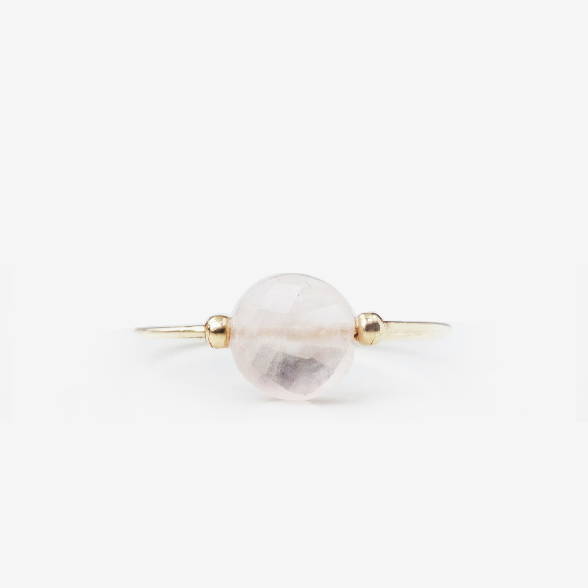 Rose quartz ring - NURA.design